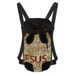 Religious Word Of God Print Pet Carrier Backpack