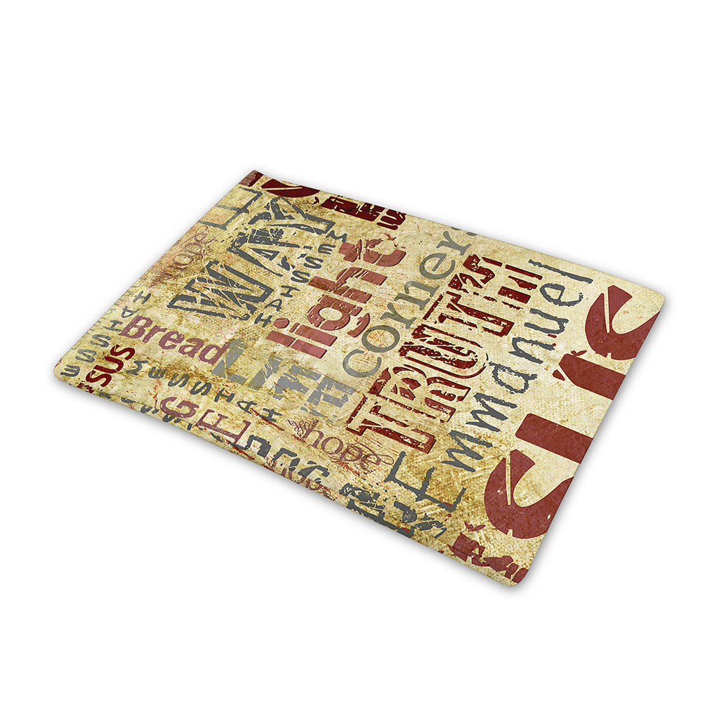 Religious Word Of God Print Pet Cooling Mat Cover