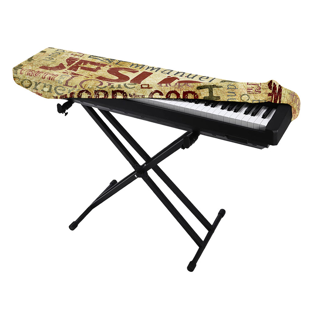 Religious Word Of God Print Piano Keyboard Cover