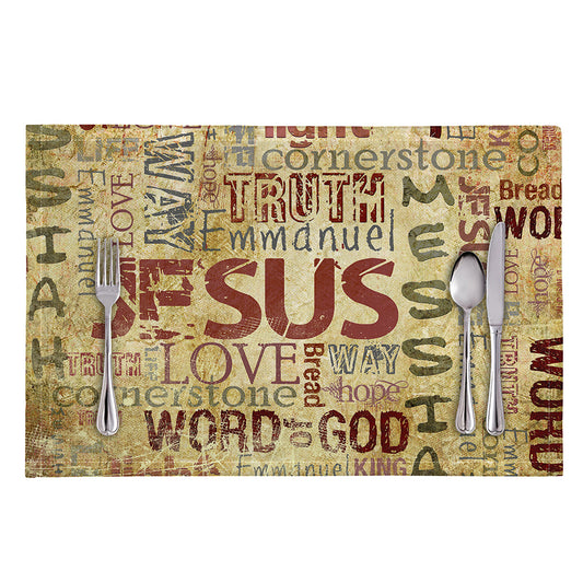 Religious Word Of God Print Placemat