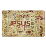 Religious Word Of God Print Polyester Doormat