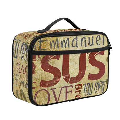 Religious Word Of God Print Portable Lunch Bag