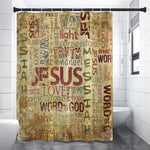 Religious Word Of God Print Premium Shower Curtain