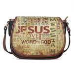 Religious Word Of God Print Saddle Bag
