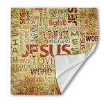 Religious Word Of God Print Silk Bandana