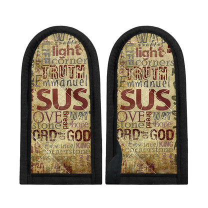 Religious Word Of God Print Skillet Handle Cover