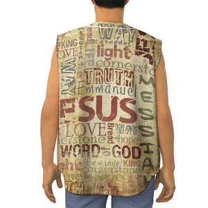 Religious Word Of God Print Sleeveless Baseball Jersey