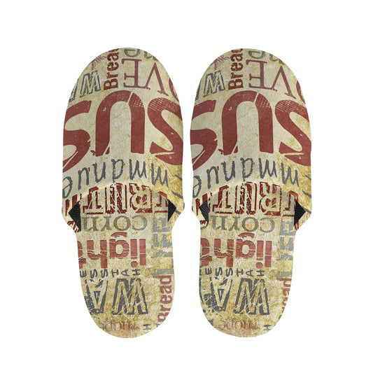 Religious Word Of God Print Slippers