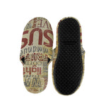 Religious Word Of God Print Slippers