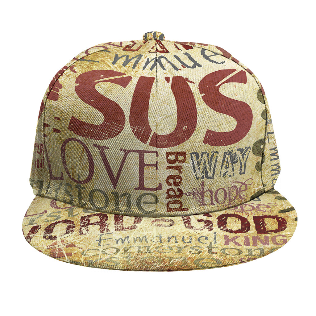 Religious Word Of God Print Snapback Cap