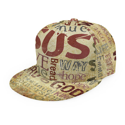 Religious Word Of God Print Snapback Cap
