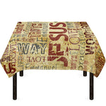 Religious Word Of God Print Tablecloth