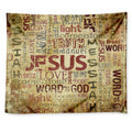 Religious Word Of God Print Tapestry