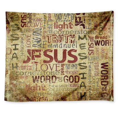 Religious Word Of God Print Tapestry