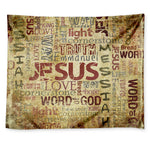 Religious Word Of God Print Tapestry