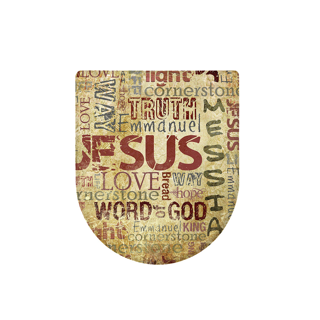 Religious Word Of God Print Toilet Lid Cover
