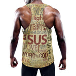 Religious Word Of God Print Training Tank Top