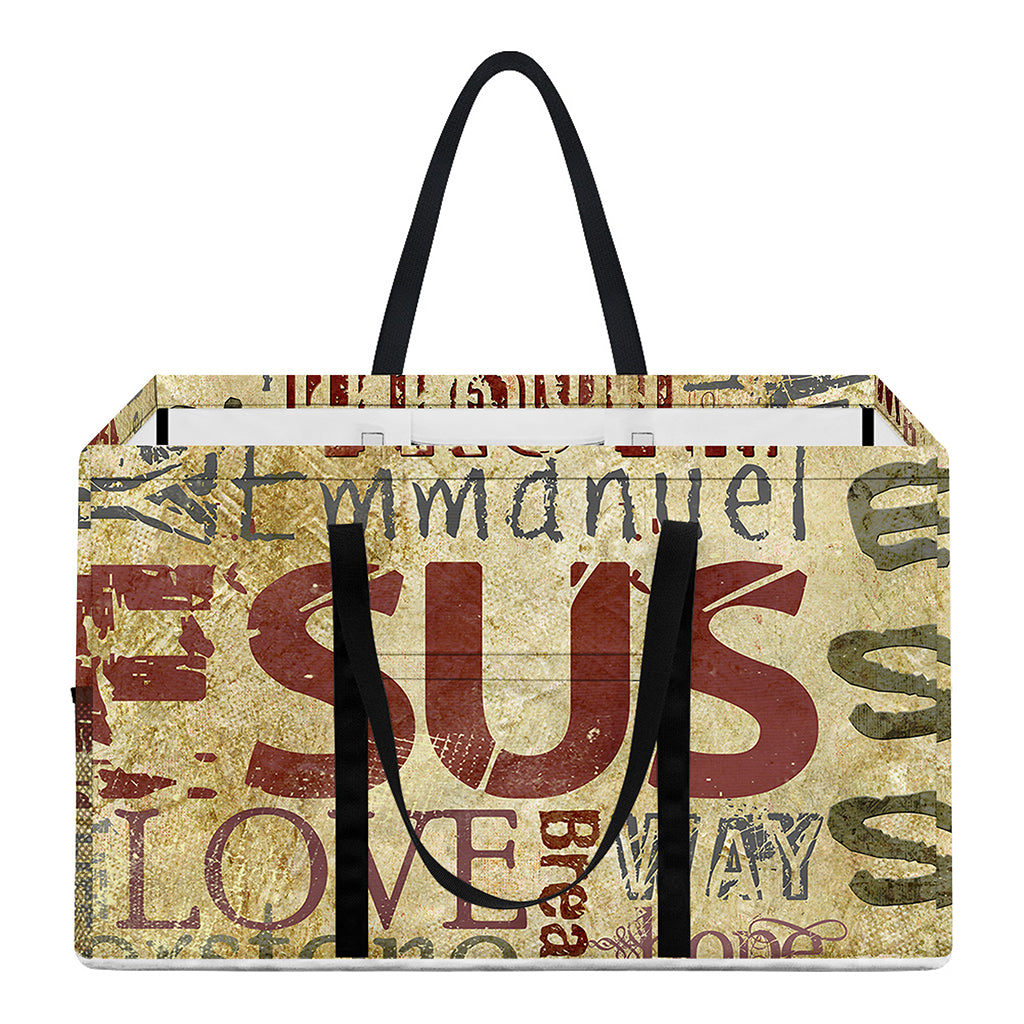 Religious Word Of God Print Utility Tote Bag