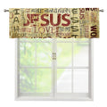 Religious Word Of God Print Window Valance