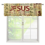Religious Word Of God Print Window Valance