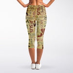 Religious Word Of God Print Women's Capri Leggings