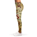 Religious Word Of God Print Women's Leggings