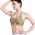 Religious Word Of God Print Women's Sports Bra