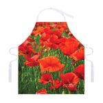Remembrance Day Poppy Print Adjustable Apron