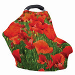 Remembrance Day Poppy Print Baby Seat Cover