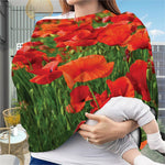 Remembrance Day Poppy Print Baby Seat Cover