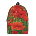 Remembrance Day Poppy Print School Backpack
