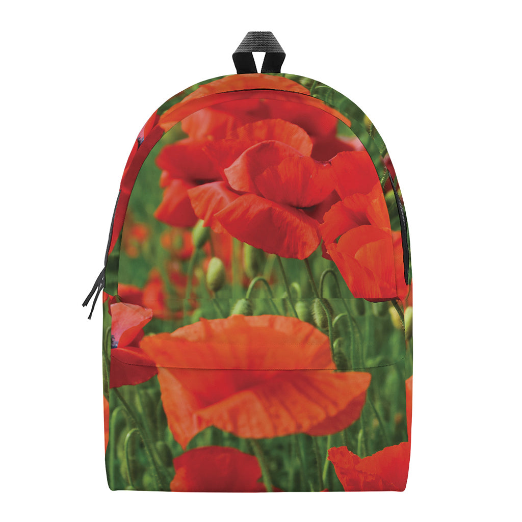 Remembrance Day Poppy Print Backpack