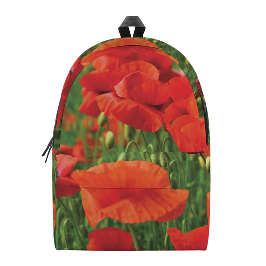 Remembrance Day Poppy Print Backpack