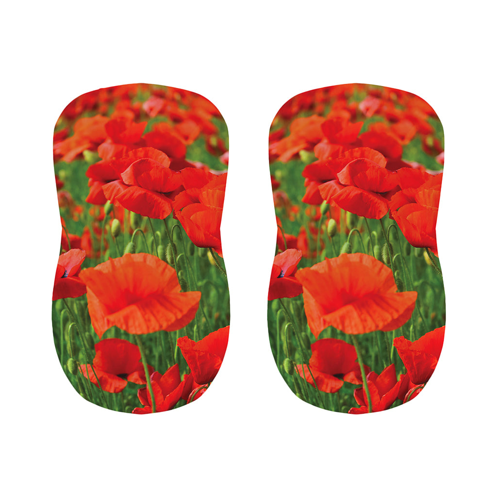 Remembrance Day Poppy Print Bar Stool Covers