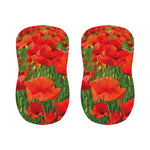 Remembrance Day Poppy Print Bar Stool Covers