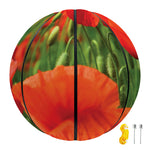 Remembrance Day Poppy Print Basketball