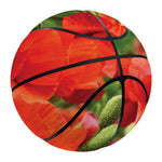 Remembrance Day Poppy Print Basketball