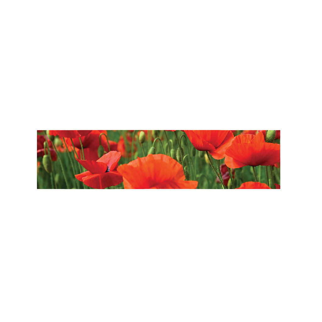 Remembrance Day Poppy Print Bed Runner