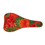 Remembrance Day Poppy Print Bicycle Seat Cover