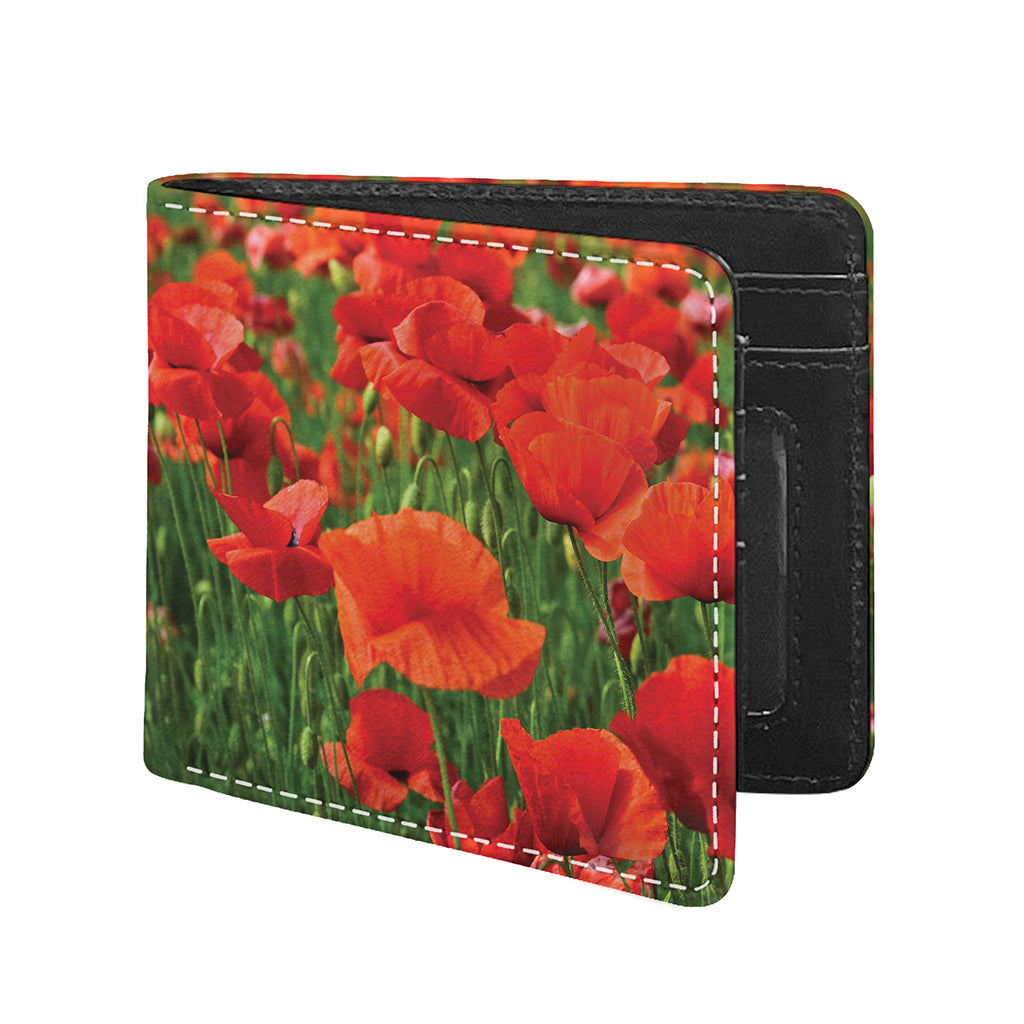 Remembrance Day Poppy Print Bifold Wallet