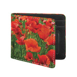 Remembrance Day Poppy Print Bifold Wallet