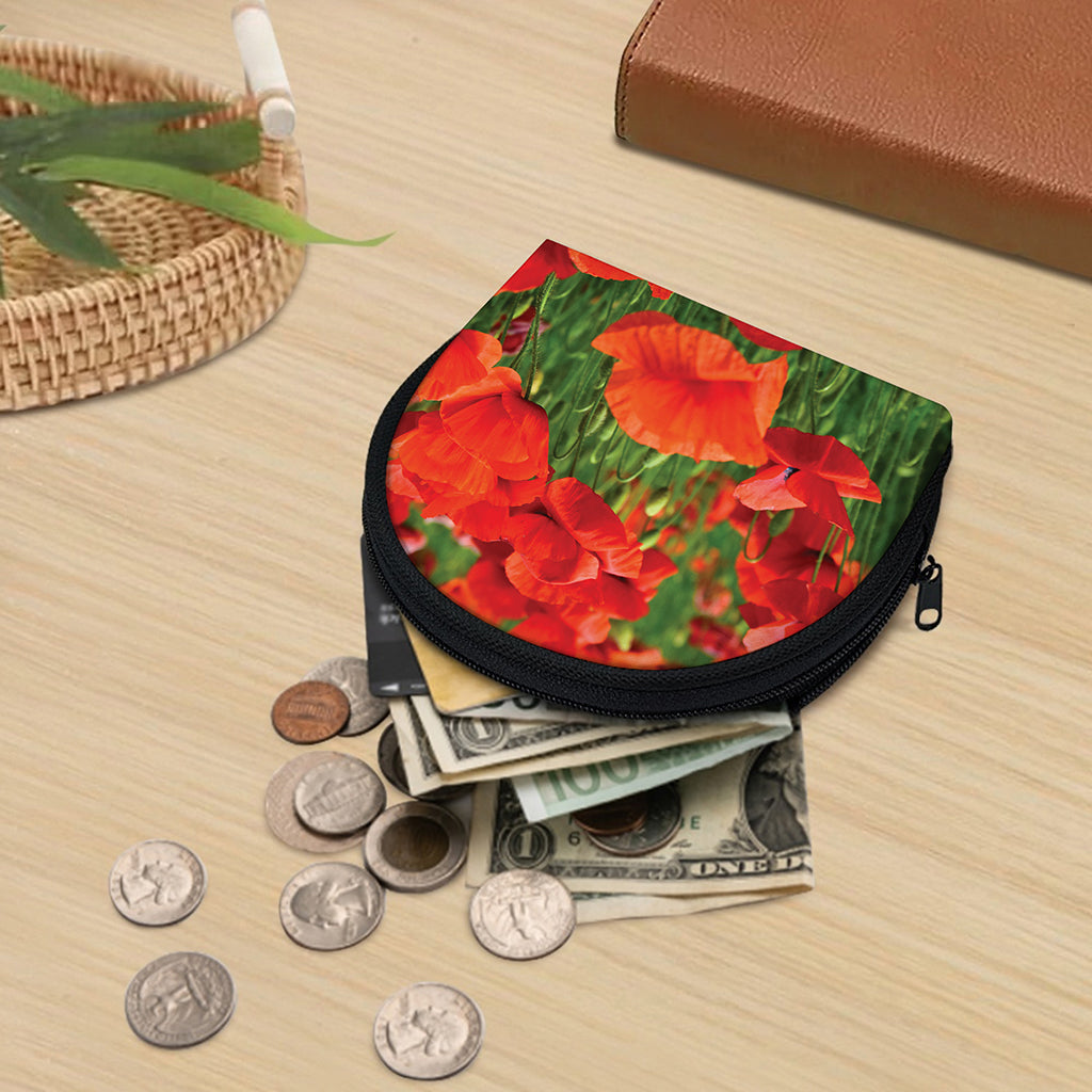 Remembrance Day Poppy Print Coin Purse