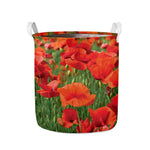 Remembrance Day Poppy Print Collapsible Laundry Basket