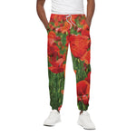 Remembrance Day Poppy Print Cotton Pants