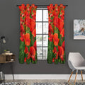 Remembrance Day Poppy Print Grommet Curtain Panels
