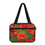 Remembrance Day Poppy Print Double Strap Bible Bag