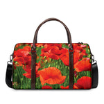 Remembrance Day Poppy Print Duffle Bag