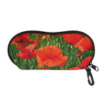 Remembrance Day Poppy Print Glasses Case