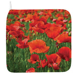 Remembrance Day Poppy Print Hand Towel