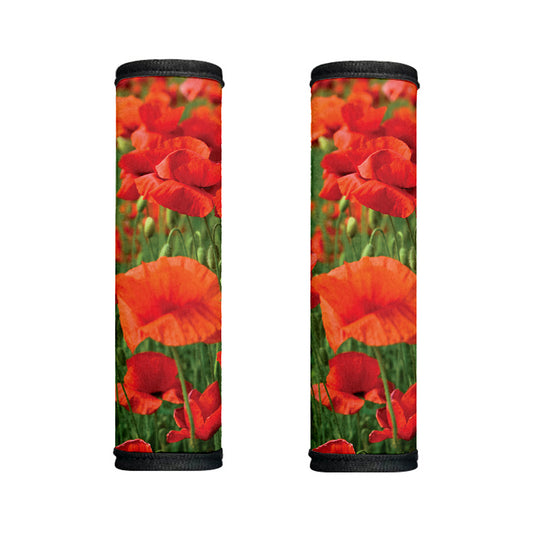 Remembrance Day Poppy Print Handle Covers